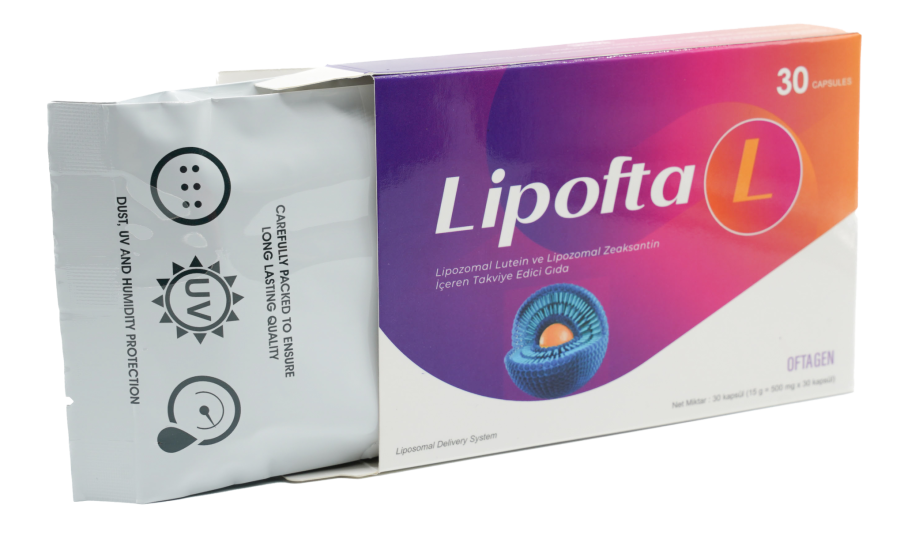 Lıpofta L 30 Kapsül Lipozomal Lutein, Lipozomal Zeaksantin Ve Koenzim Q10 Içeren Takviye Edici Gıda